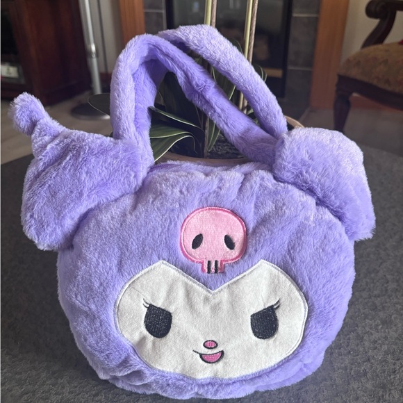 💜🩷 Charming Lavender Plush Kids Bag with Character Design 🩷💜 - Picture 1 of 5